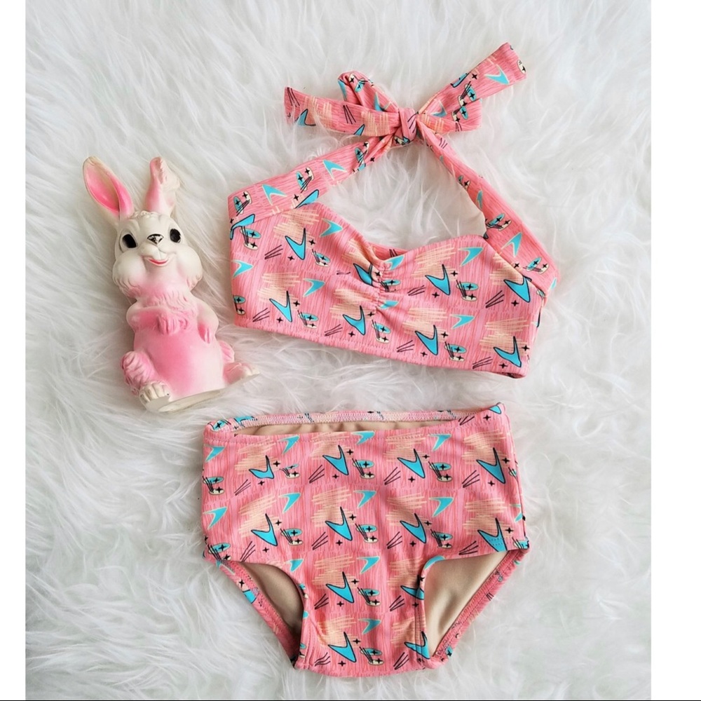 Baby Boomerang mid-century Bikini (3-6 month)
